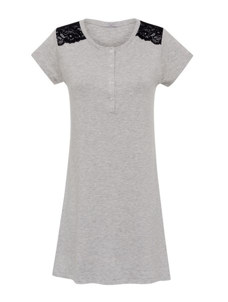 Camisola Manga Curta Comfort Renda
