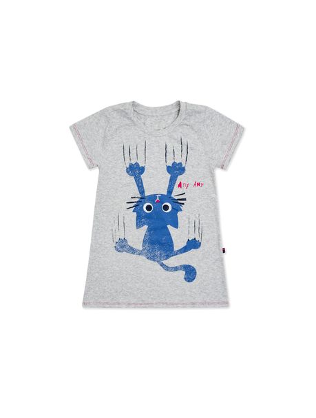 Camisola Curta Manga Curta Infantil Family Cat