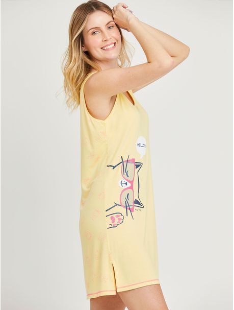 Camisola Alças Cat Neon