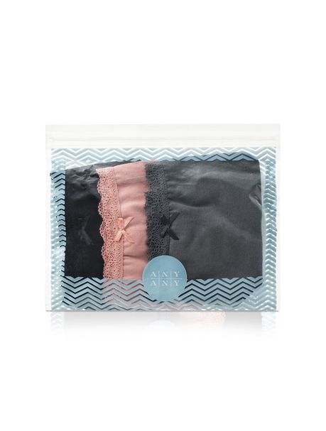 Kit Com 3 Calcinhas Fio Dental Renda