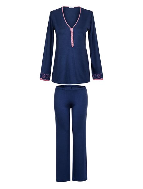 Pijama Feminino Longo Manga Longa Phoebe