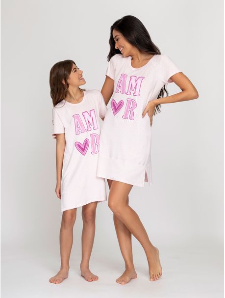 Camisola Manga Curta Infantil Lovely Dots