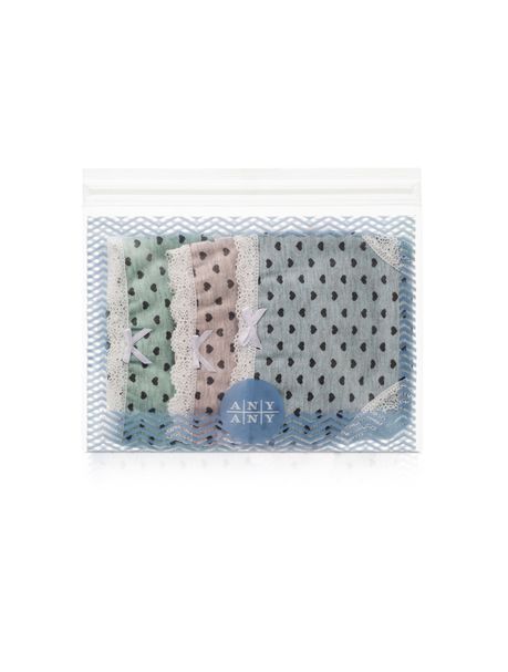 Kit Com 3 Calcinhas Biquíni Corações