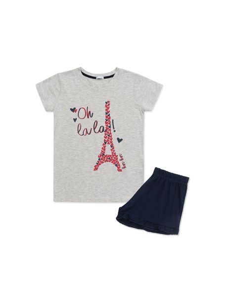 Pijama Manga Curta Infantil Mon Amour
