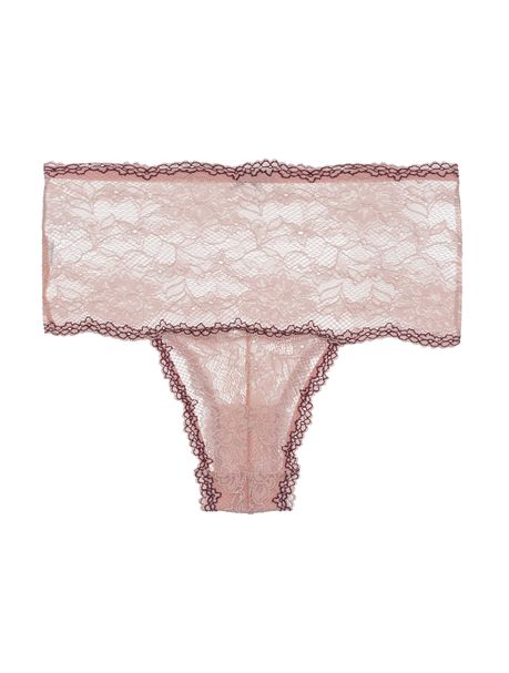Calça Cintura Alta Renda Bicolor