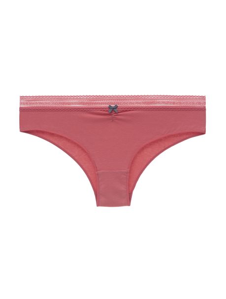 Kit Com 3 Calcinhas Boneca Renda Overloque Salmão