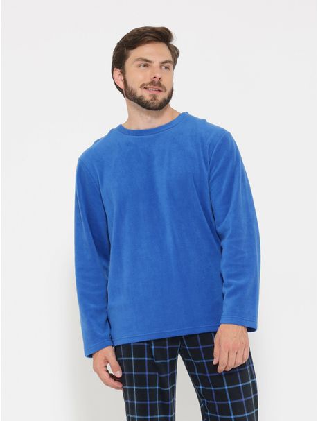 Pijama Soft Masculino Manga Longa Baker