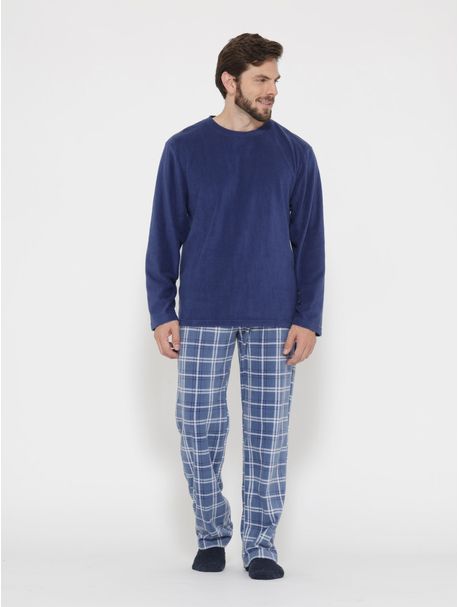 Pijama Soft Masculino Manga Longa Kiel