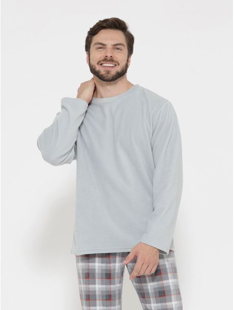 Pijama Soft Masculino Manga Longa Odin