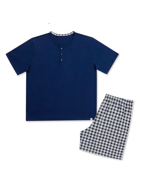 Pijama Masculino Plus Size Manga Curta Max