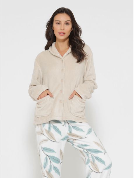 Pijama Soft Feminino Manga Longa Madeleine