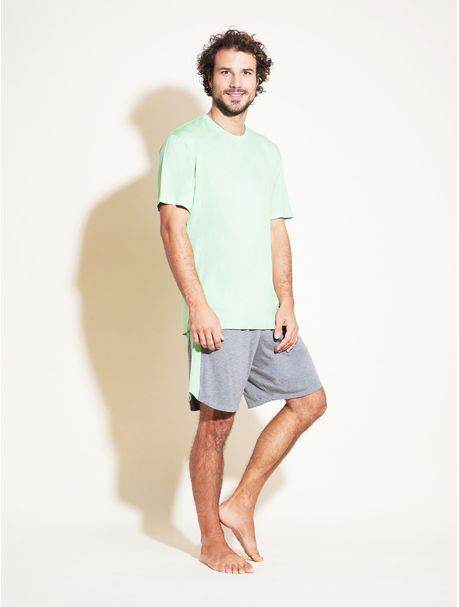 Pijama Masculino Manga Curta Ben