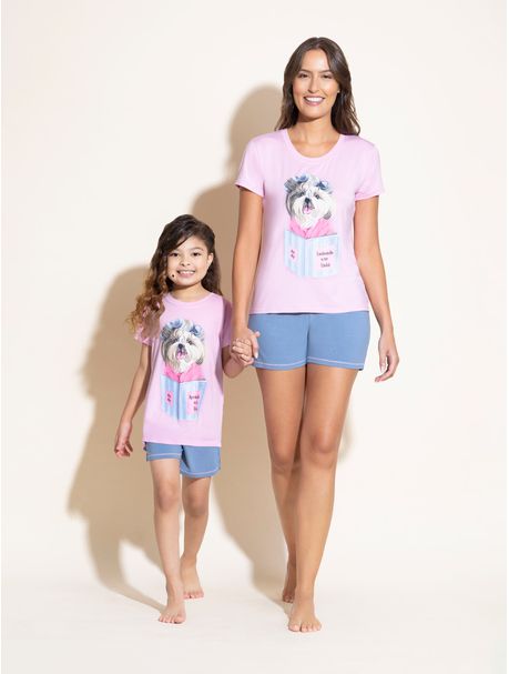 Short Doll Infantil Manga Curta Dog Books