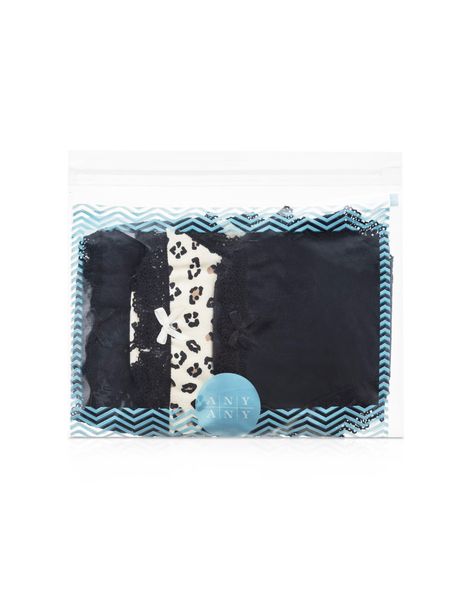 Kit Com 3 Calcinhas String Renda Onça