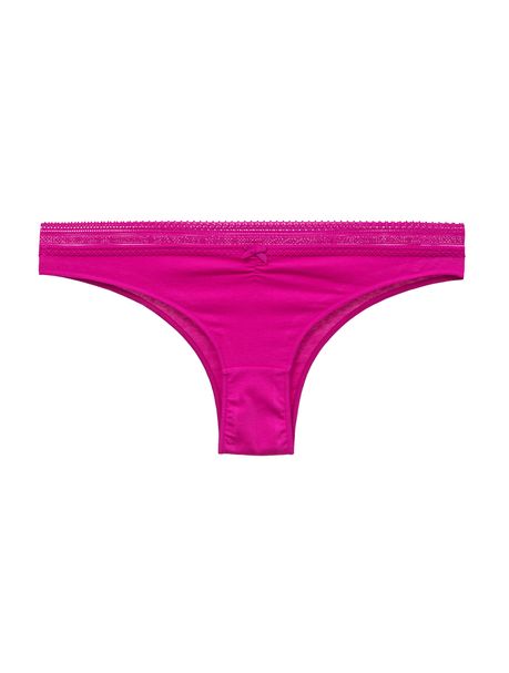 Kit Com 3 Calcinhas Biquíni Renda Overloque Pink