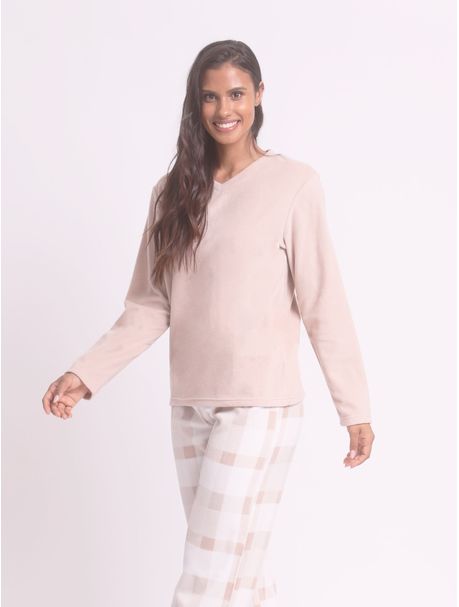 Pijama Soft Feminino Manga Longa Vicenza