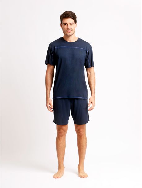 Pijama Masculino Manga Curta Dean