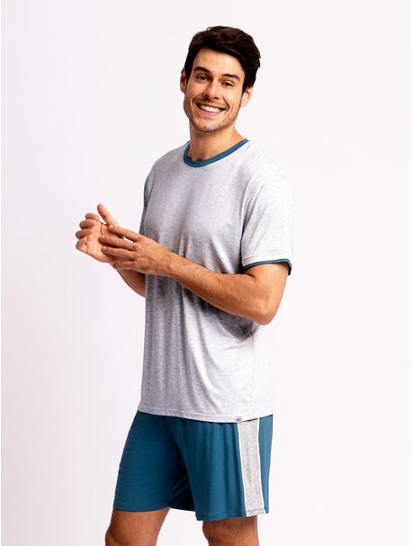 Pijama Masculino Manga Curta Eric
