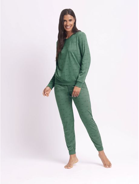 Pijama Feminino Manga Longa All Love