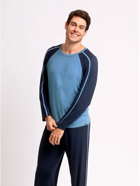Pijama Masculino Manga Longa Zack