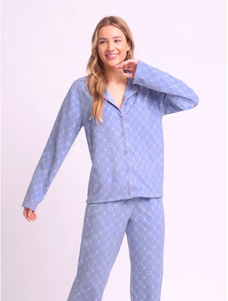 Pijama Soft Feminino Manga Longa Any Lover