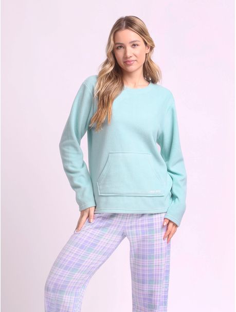 Pijama Soft Feminino Manga Longa Vicky