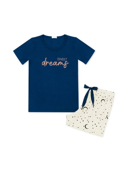 Short Doll Infantil Manga Curta Sweet Dreams