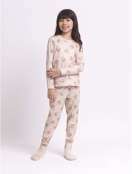 Pijama Infantil Manga Longa Fofo