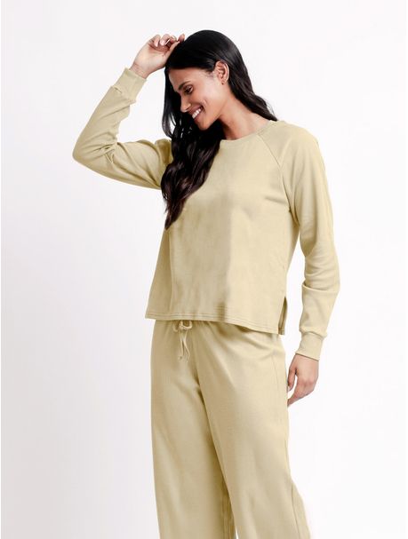 Pijama Feminino Manga Longa Karine