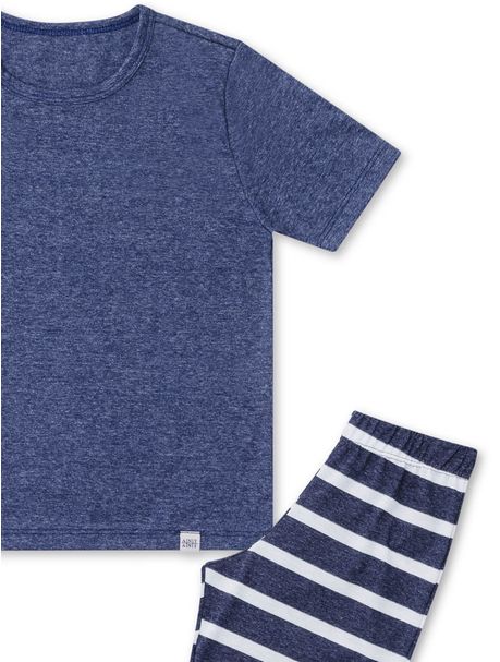 Pijama Infantil Masculino Blue Stripes