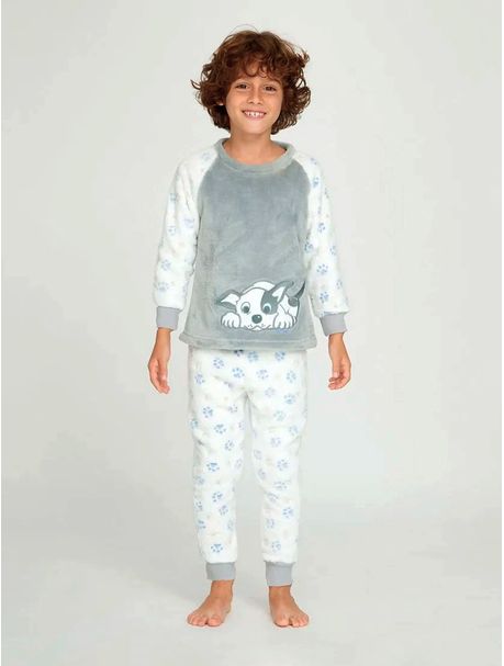 Pijama Longo Manga Longa Infantil Dog Play