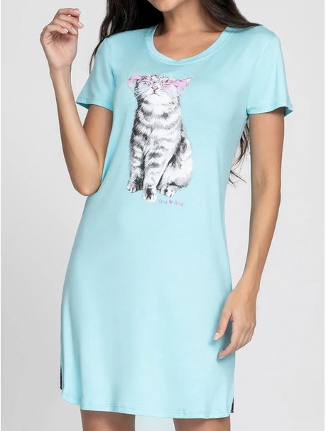 Camisola Manga Curta Cat Hearts