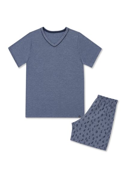 Pijama Masculino Manga Curta New Beach