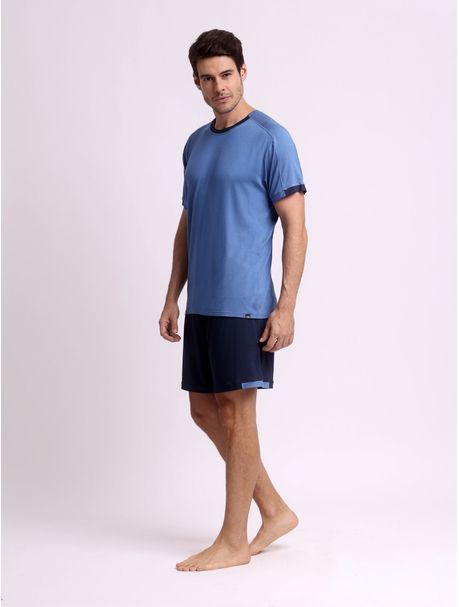 Pijama Masculino Manga Curta Neil