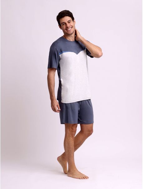 Pijama Masculino Manga Curta Luke