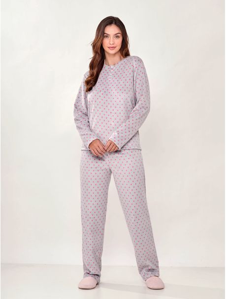 Pijama Soft Feminino Manga Longa Dorothy