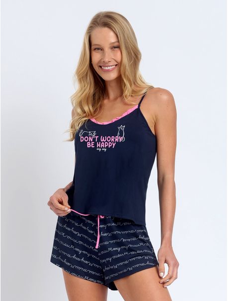 Short Doll Alças Be Happy