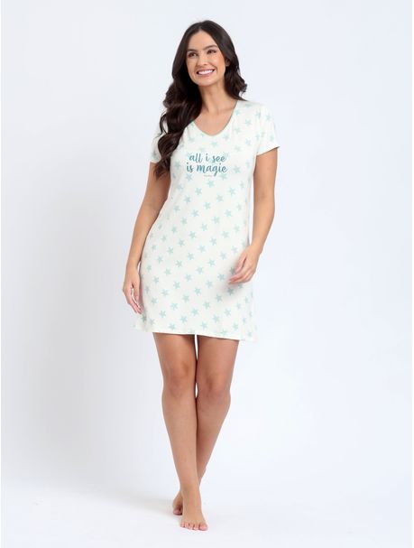Camisola Manga Curta Green Stars