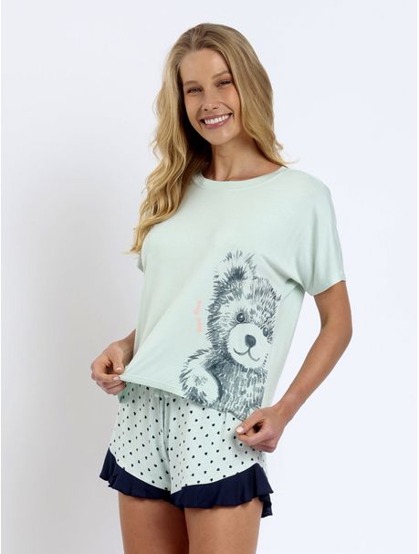 Short Doll Manga Curta Urso Big