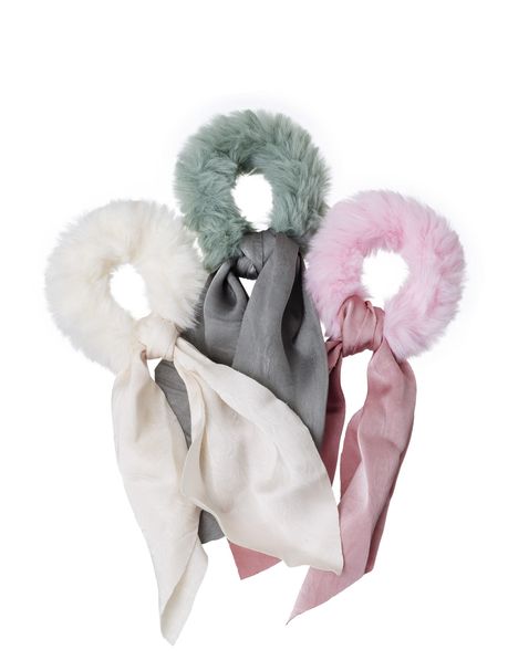 Frufru Laço Satin Para Cabelo