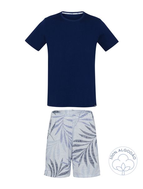 Pijama Masculino Manga Curta Kauai