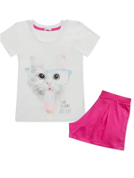 Short Doll Infantil Cat Cream