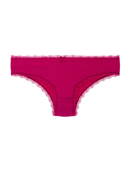 Kit Com 3 Calcinhas Boneca Renda Pink