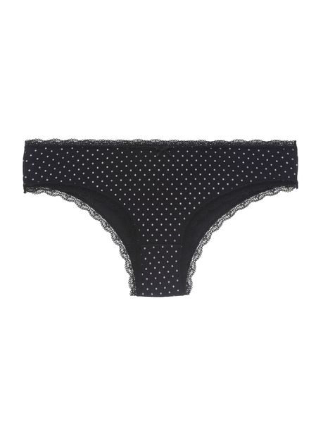 Kit Com 3 Calcinhas Boneca Renda Poá