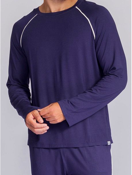 Pijama Masculino Manga Longa Fred