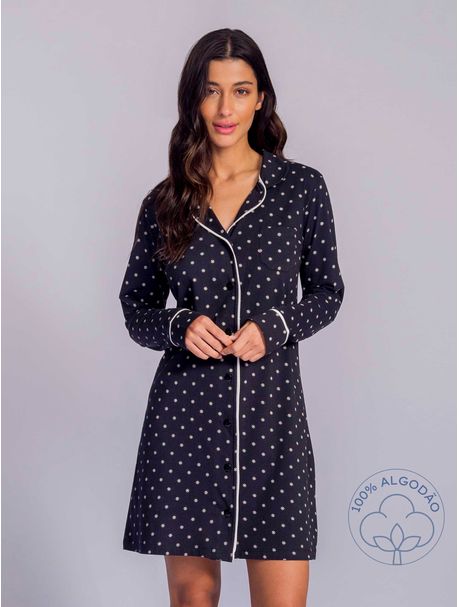 Camisola Manga Longa Aberta Black Glam