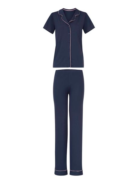 Pijama Feminino Manga Curta Aberto Majô