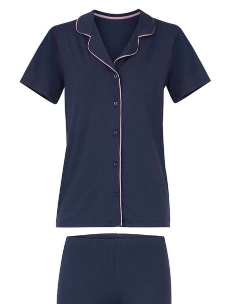 Pijama Feminino Manga Curta Aberto Majô