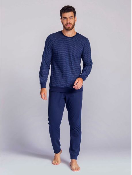 Pijama Masculino Manga Longa Vince