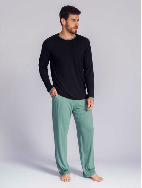 Pijama Masculino Manga Longa Niko